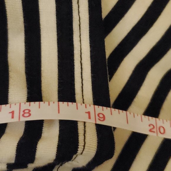 #282 INC White/Black Striped Off Shoulder M - Picture 4 of 5